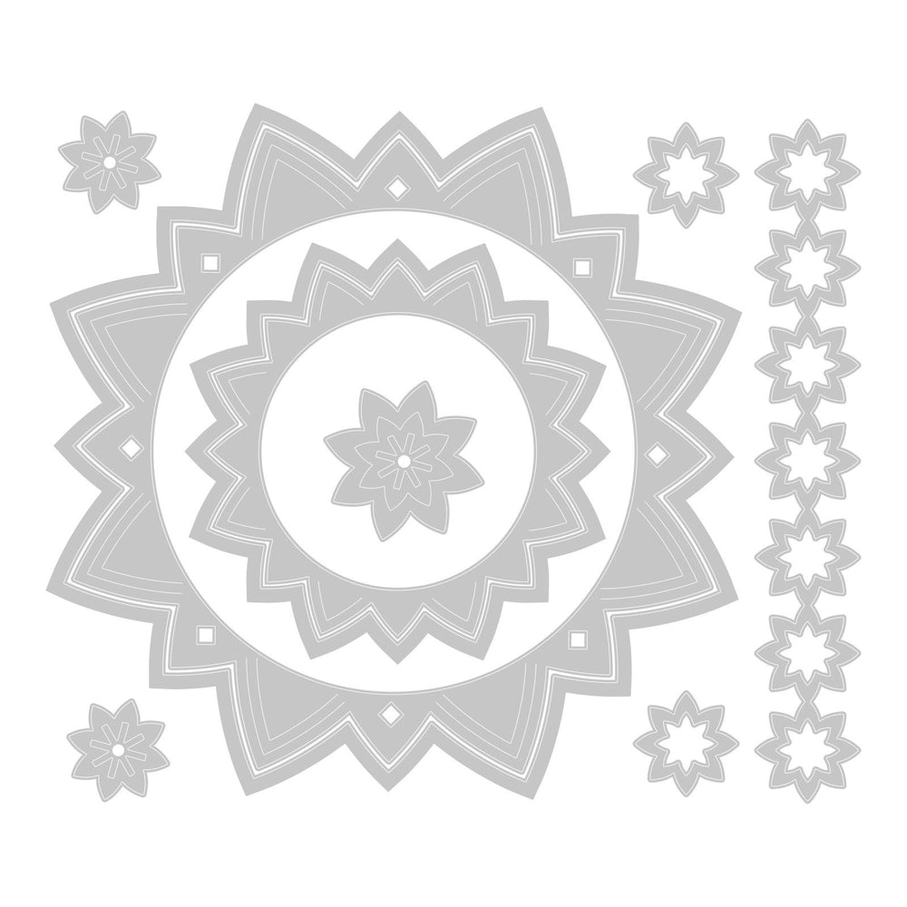 Sizzix • thinlits die set geo frames borders 10stuks