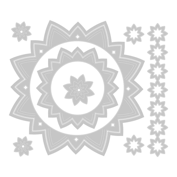 Sizzix • thinlits die set geo frames borders 10stuks