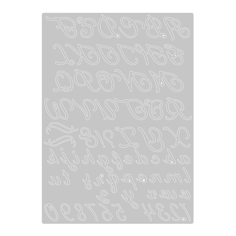 Sizzix • thinlits die scripted alphabet