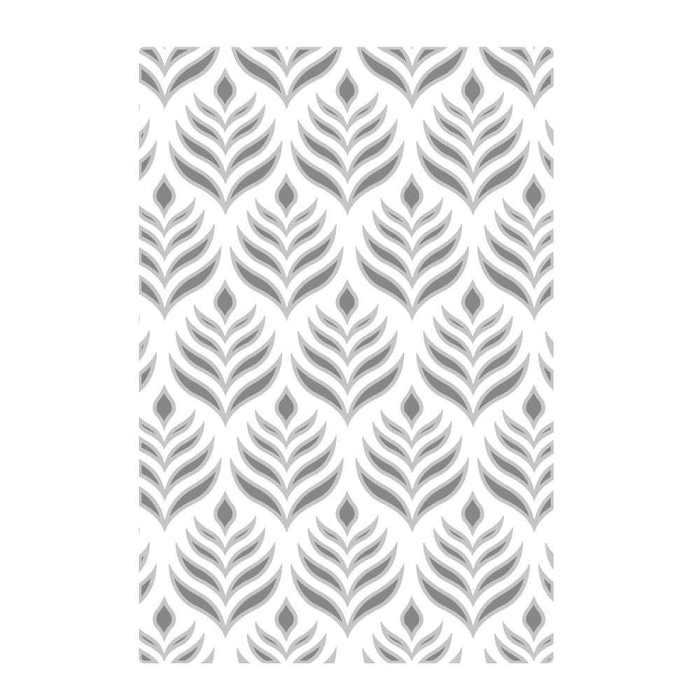 Sizzix • multi-level textured impressions embossing folder palm repeat