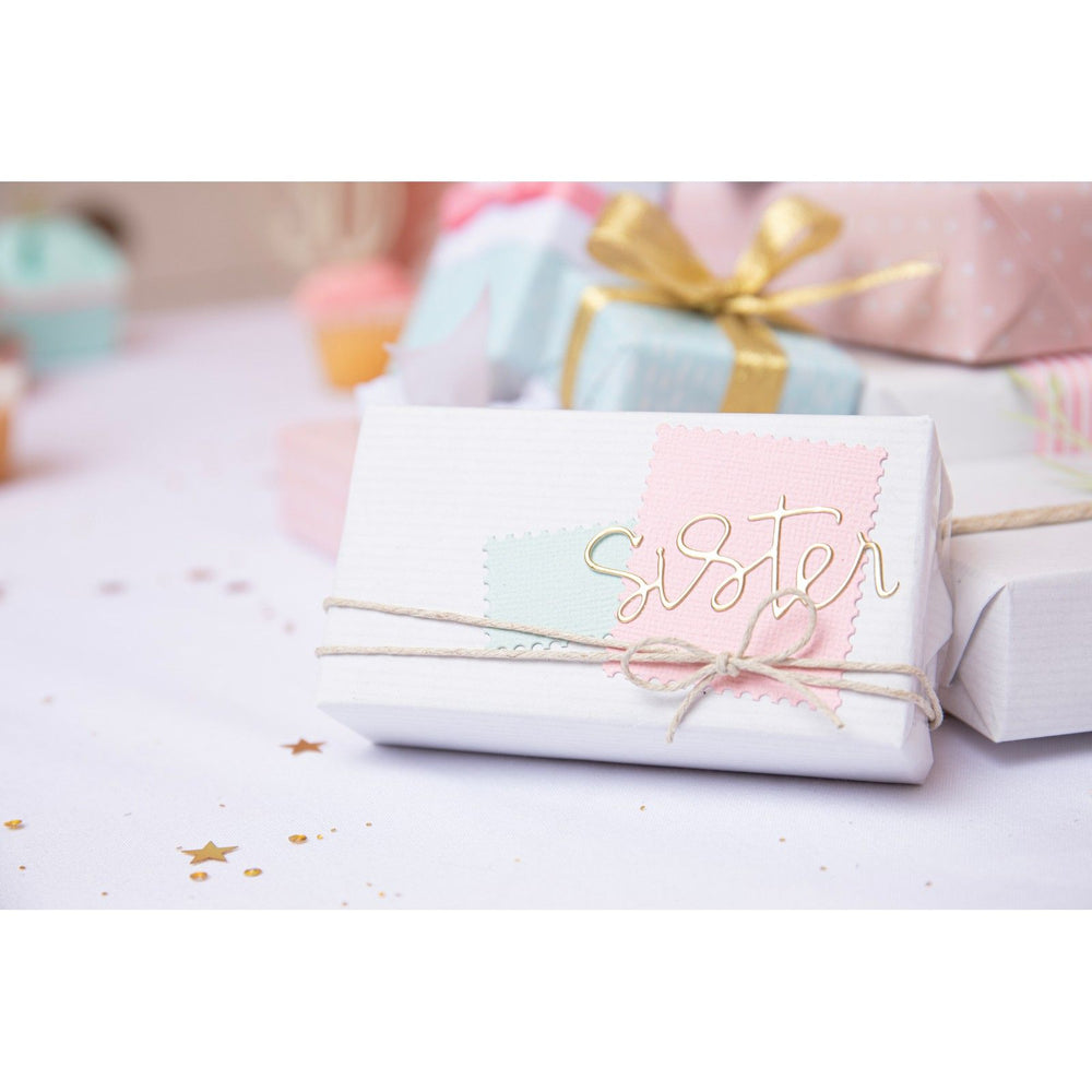 Sizzix • thinlits die set fabulous family names by debi potter