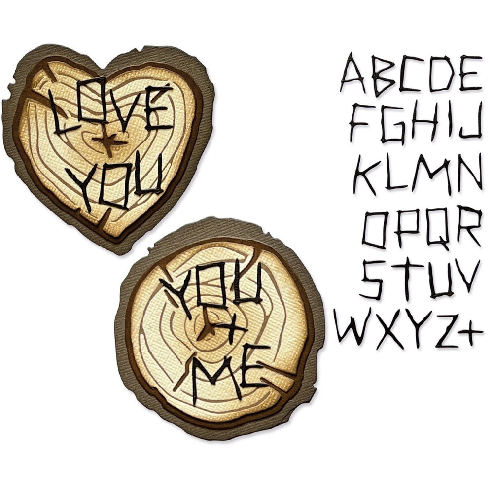 Sizzix • tim holtz thinlits die set wood slice 33pcs
