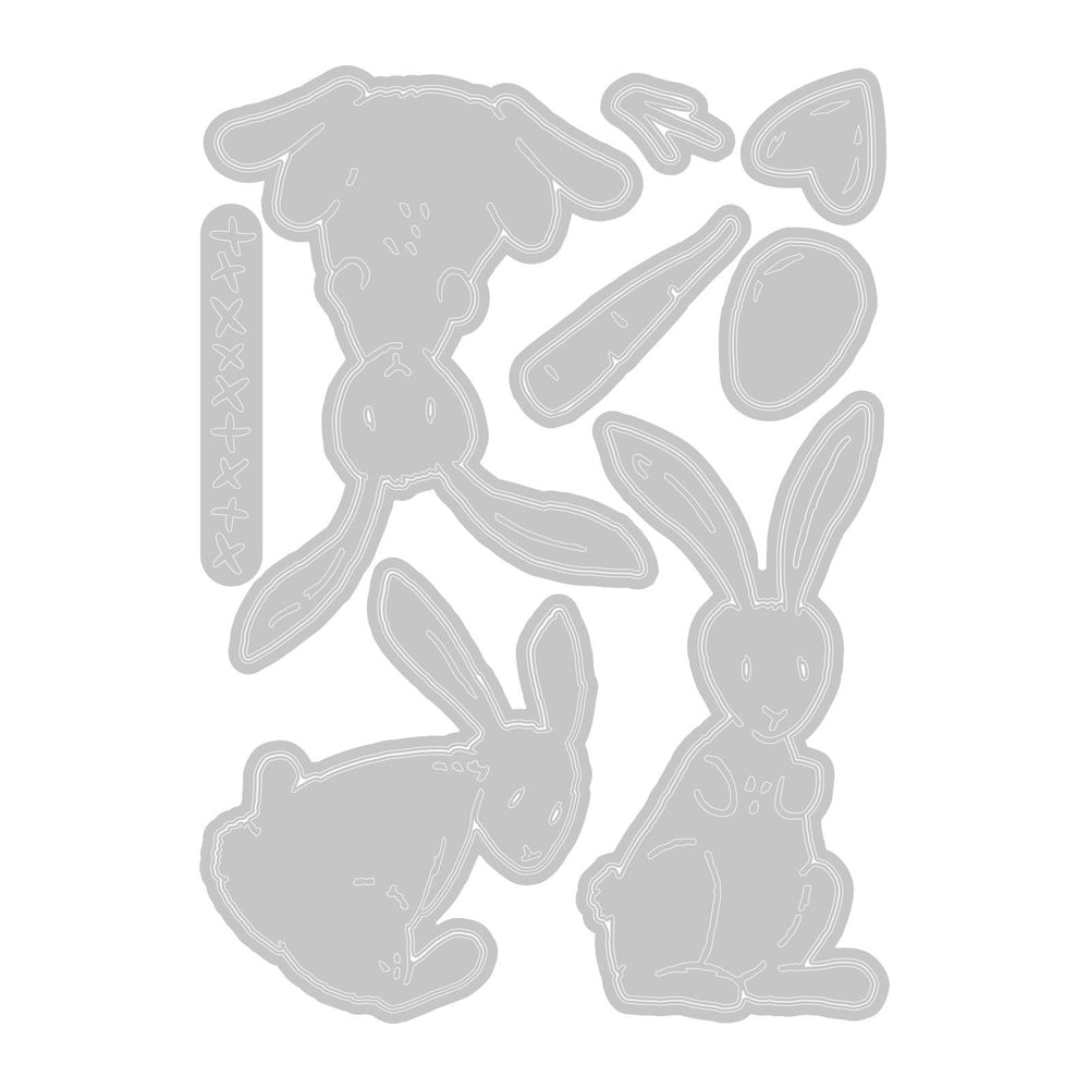 Sizzix • tim holtz thinlits die set bunny stitch 15pcs