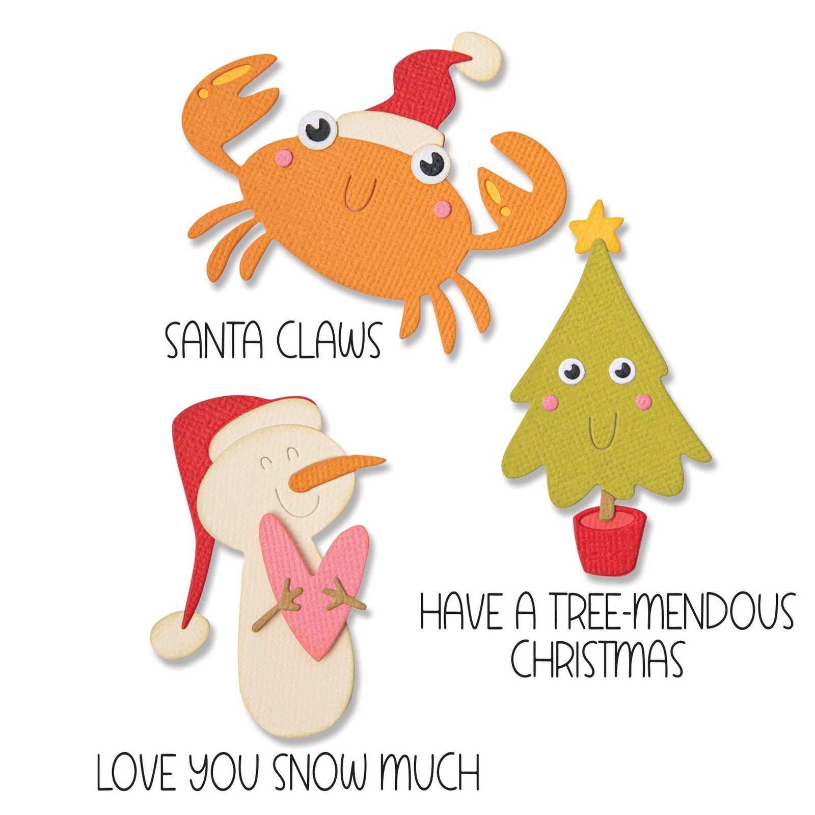 Sizzix • thinlits die set with stamps christmas characters