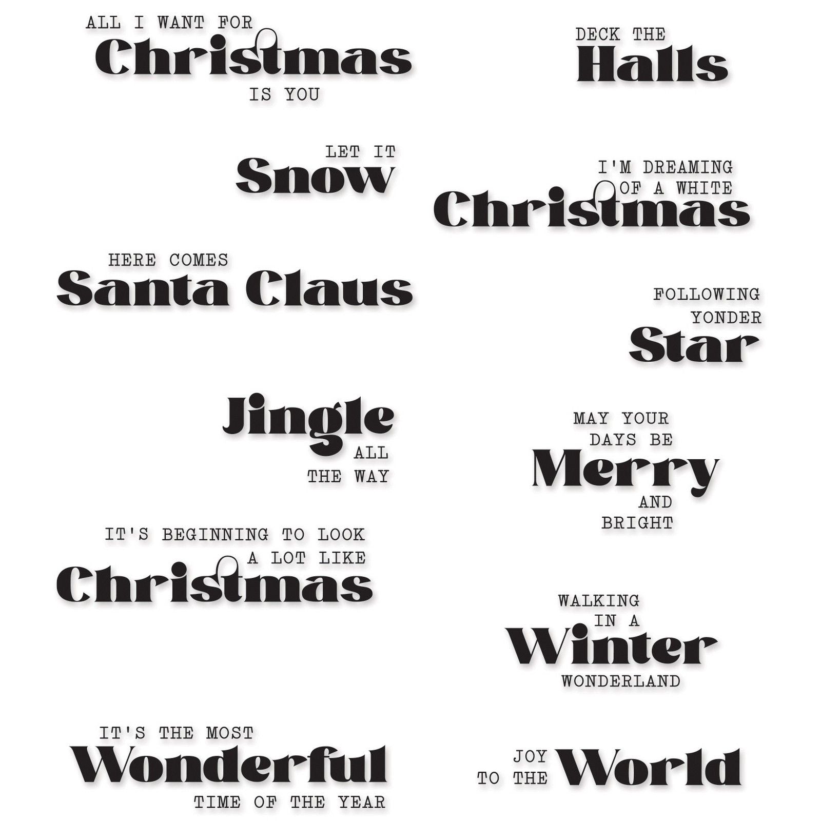 Sizzix • clear stamps seasonal vibes #2