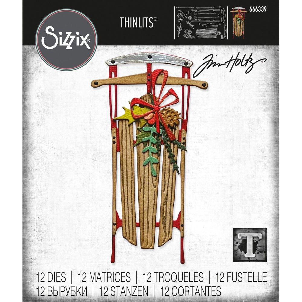 Sizzix • tim holtz thinlits die set vintage sled