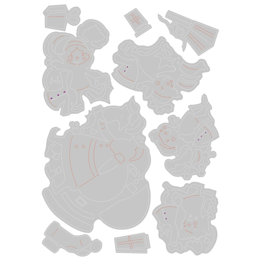 Sizzix • thinlits die set santa elves