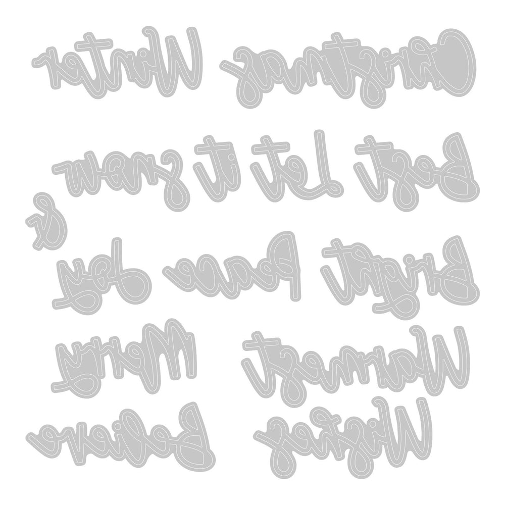 Sizzix • thinlits die set variety sentiments #2