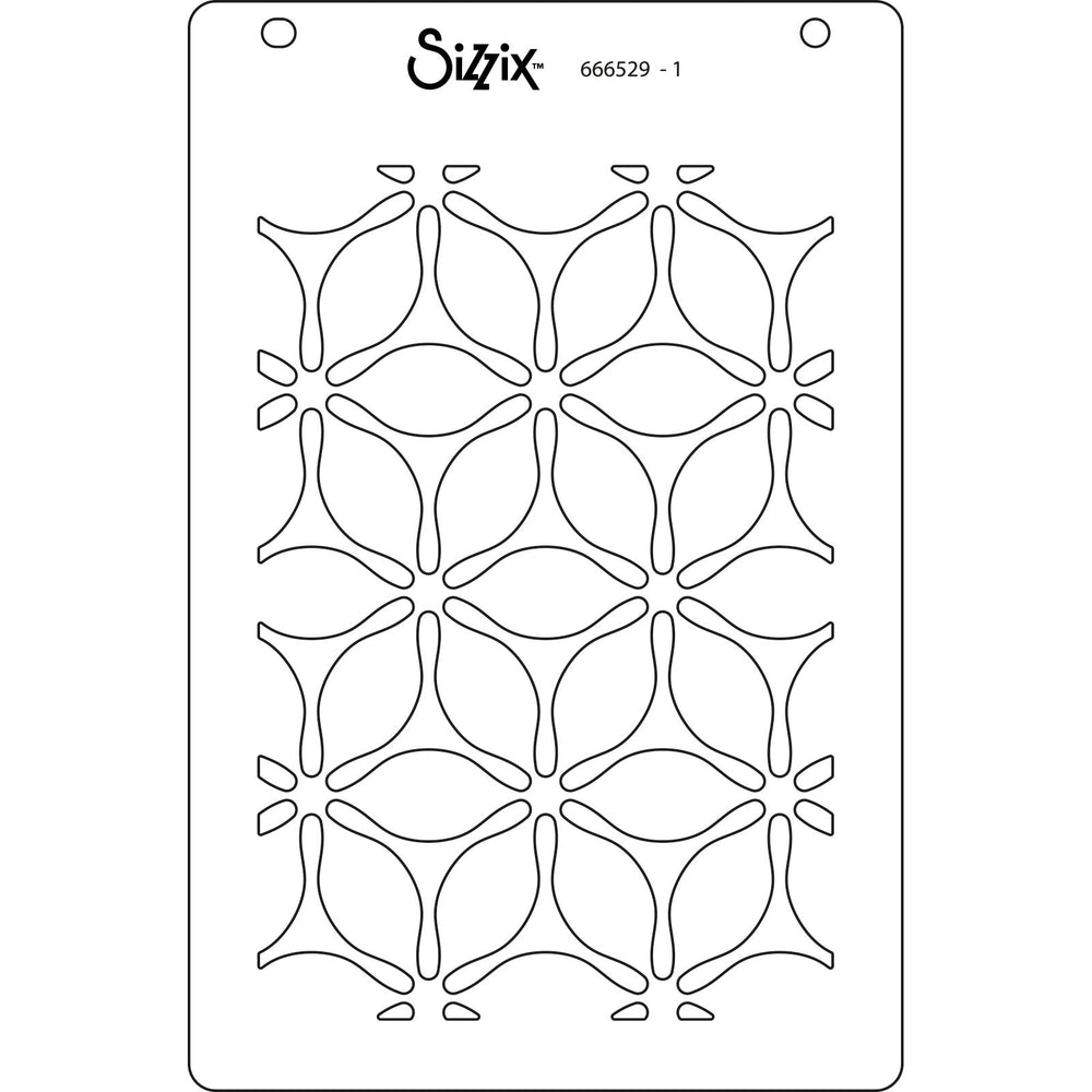 Sizzix • layered stencils a6 defined petals 4pcs