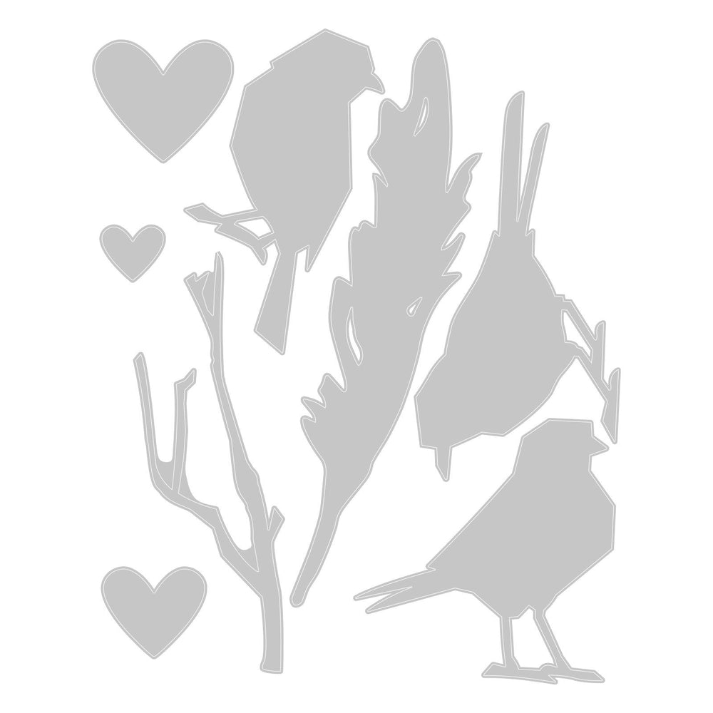 Sizzix • tim holtz thinlits die set vault lovebirds