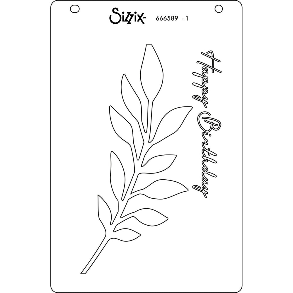 Sizzix • cosmopolitan layered stencils a6 frond 4pcs