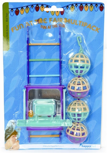 Happy Pet vogel speelgoed mp bal ladder zitstok