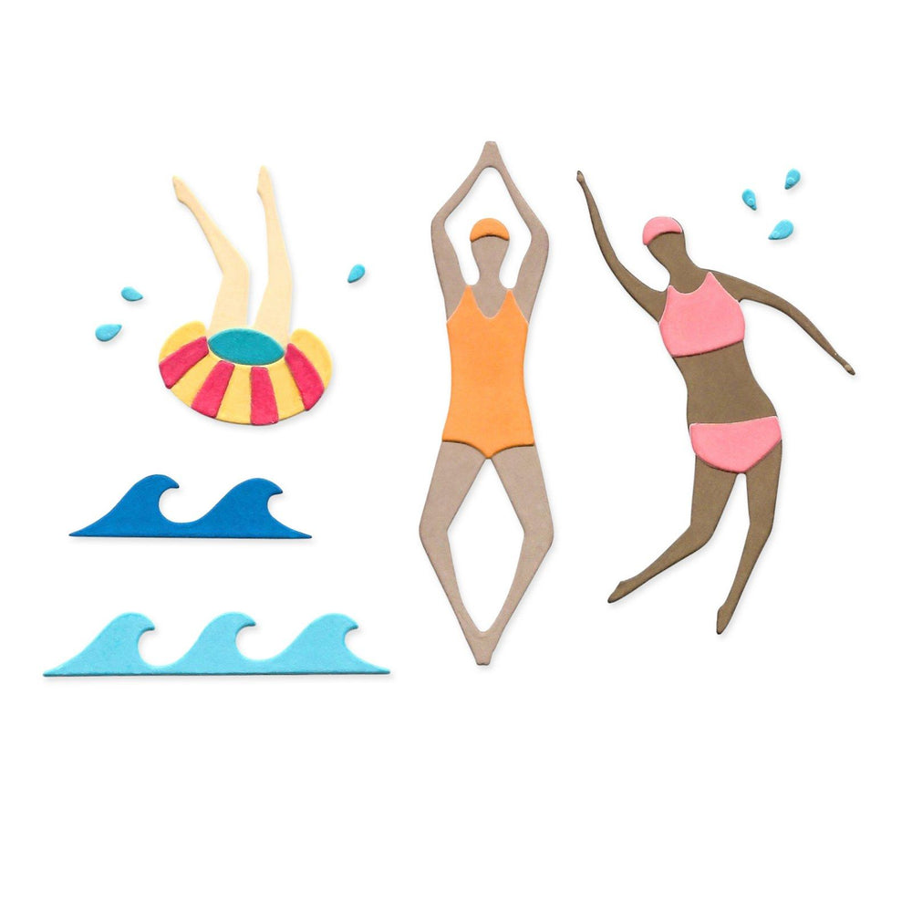 Sizzix • thinlits die set synchronized swimmers no.2 20pcs