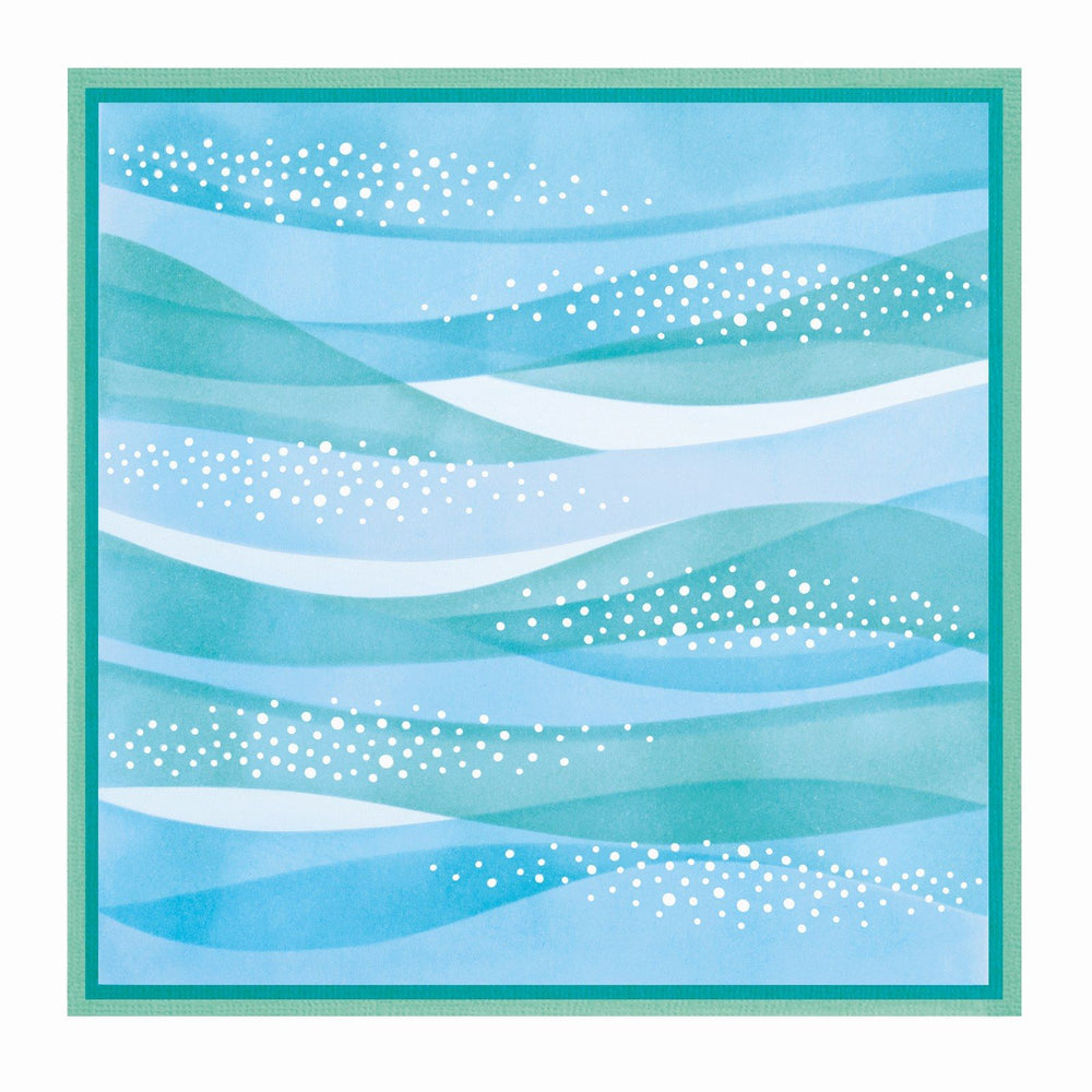 Sizzix • layered stencil sea scape 4pcs