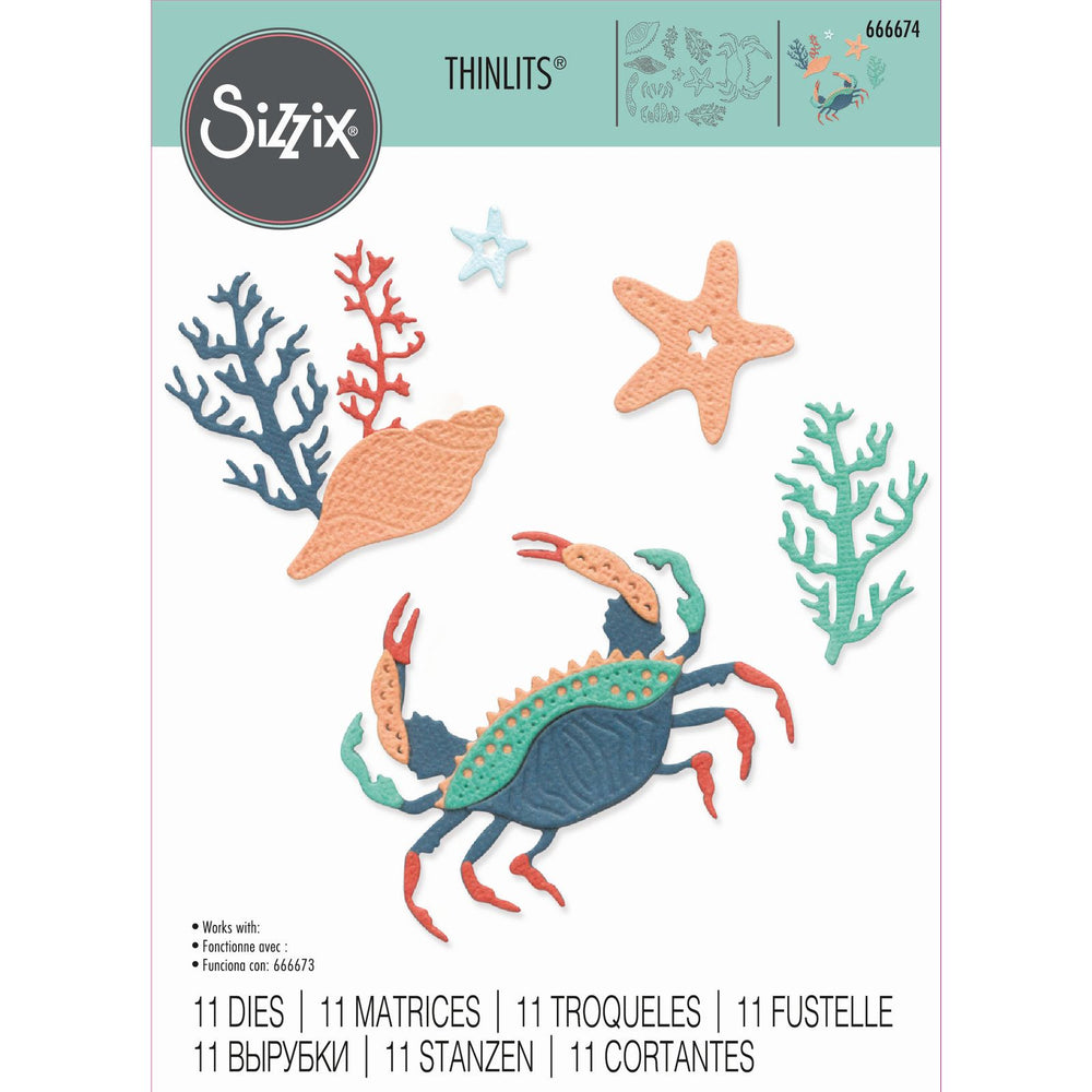 Sizzix • thinlits die set ocean medley 11pcs