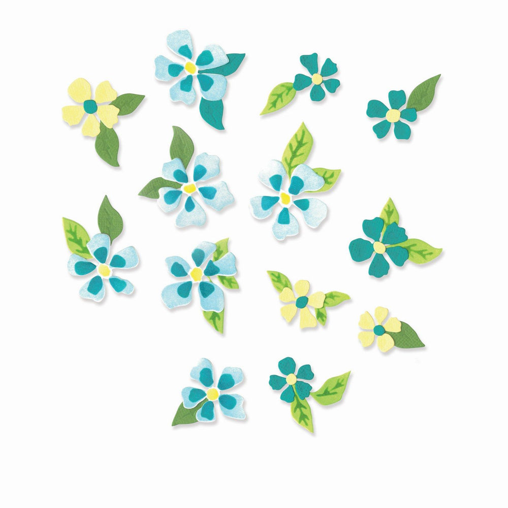 Sizzix • thinlits die set painterly blooms background 12pcs