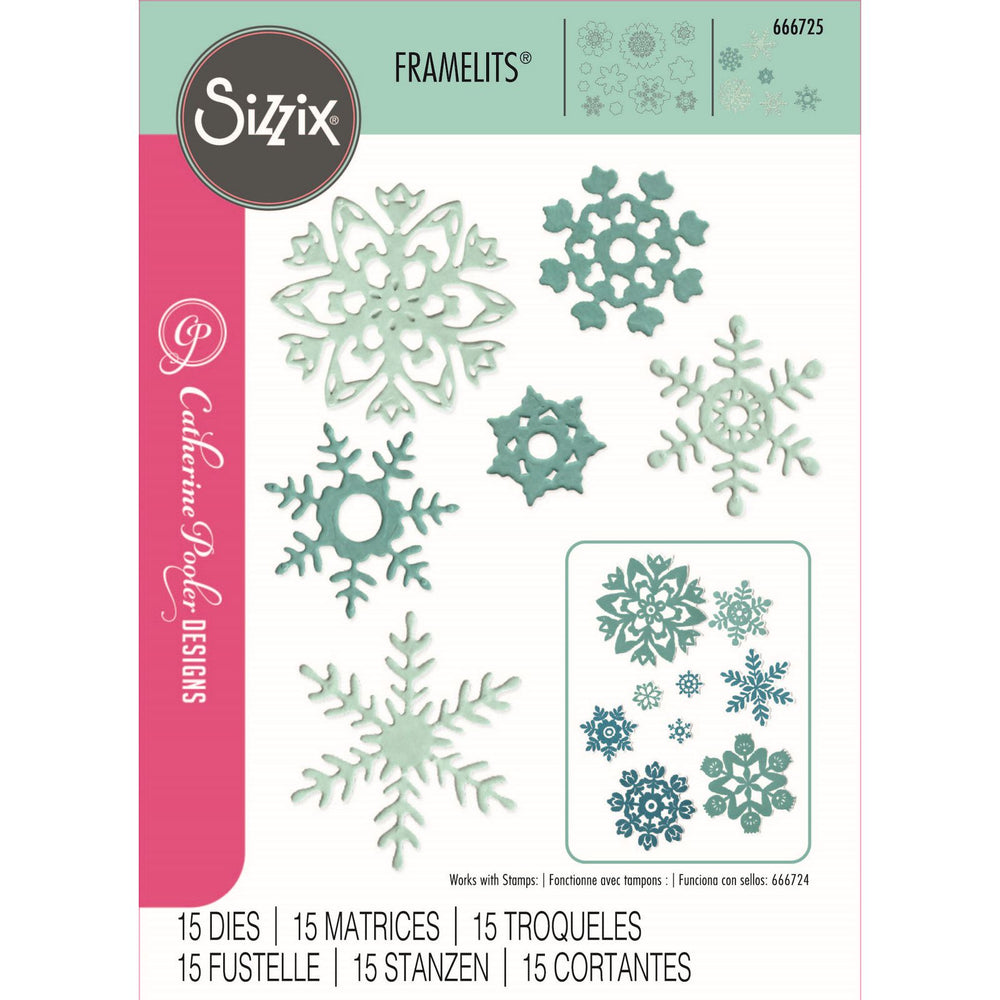 Sizzix • framelits die set white christmas nr.2 15pcs
