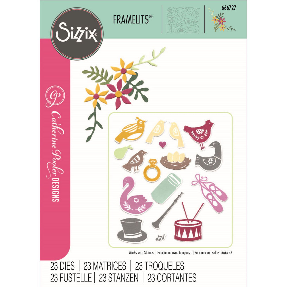 Sizzix • framelits die set 12 days of christmas nr.2 23pcs