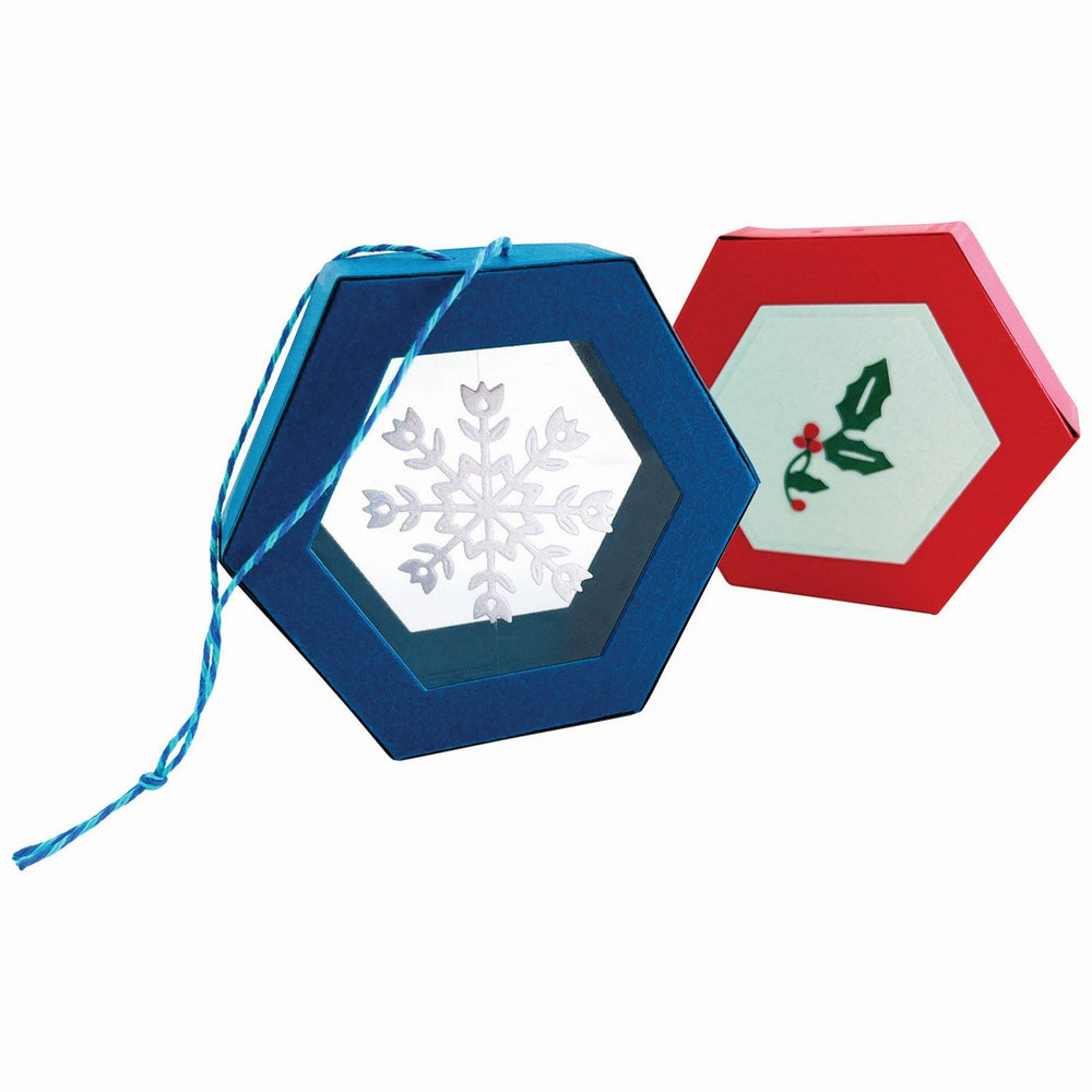 Sizzix • thinlits die set hanging ornament box 12pcs
