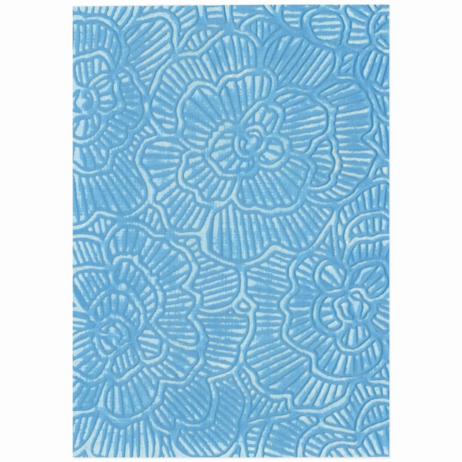 Sizzix • cosmopolitan 3d textured impressions embossing folder sunday in the park