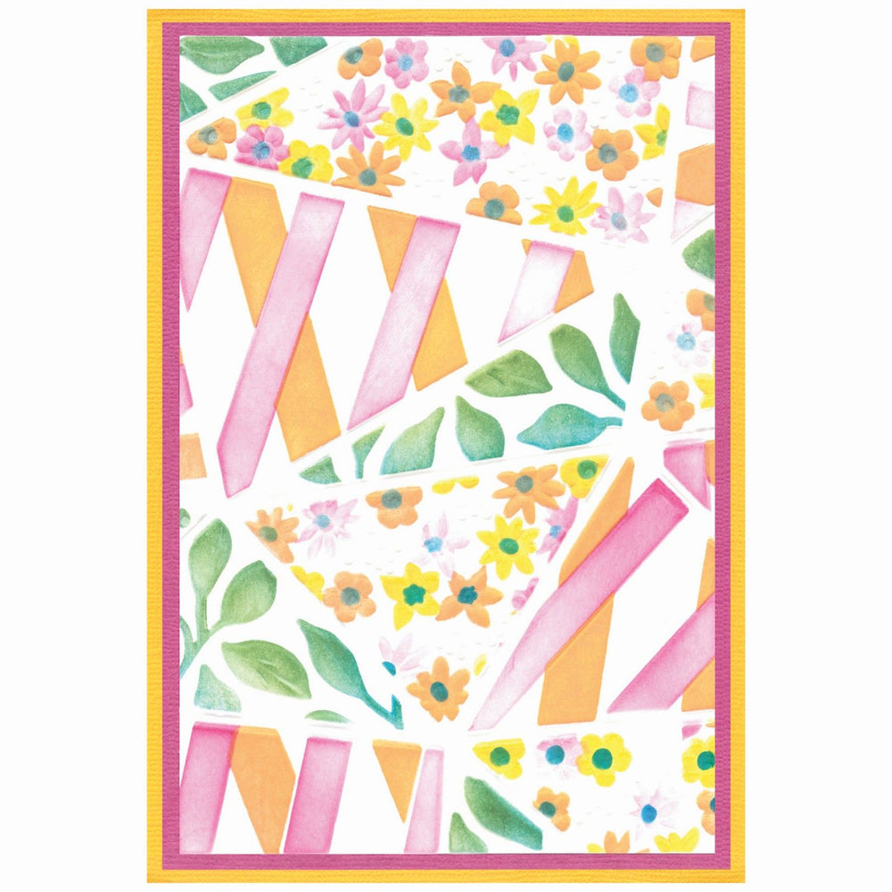 Sizzix • 3d textured impressions embossing folder fragmented floral
