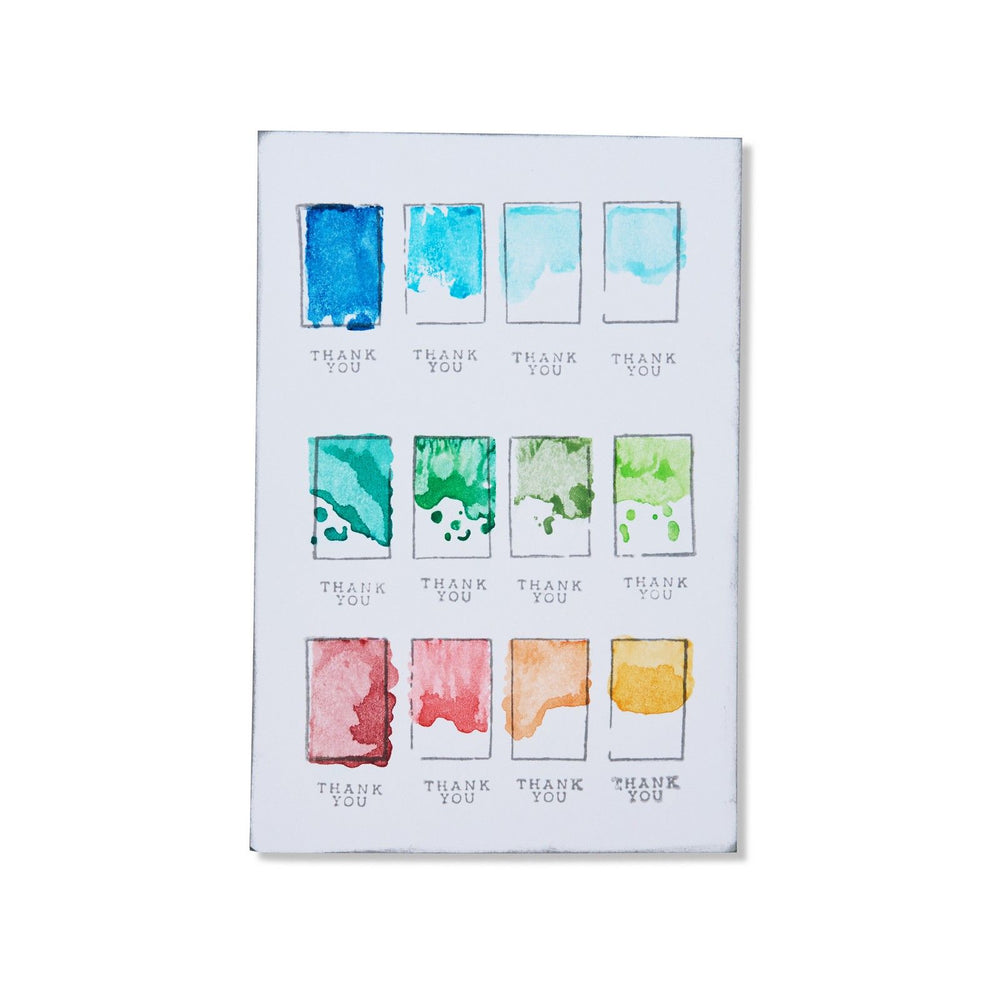 Sizzix • clear stamps with framelits painted palettes 13pcs