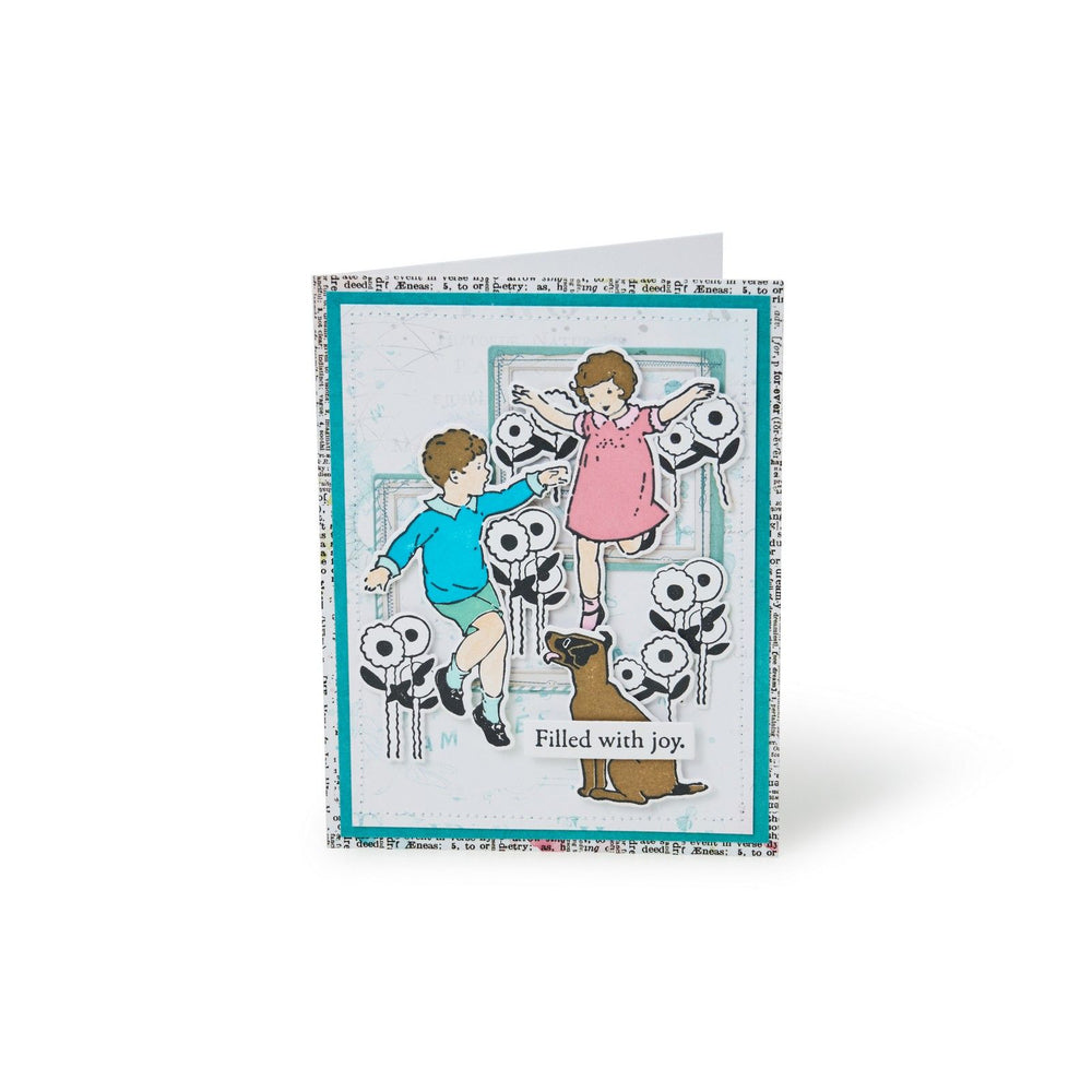 Sizzix • clear stamps with framelits play time 41pcs