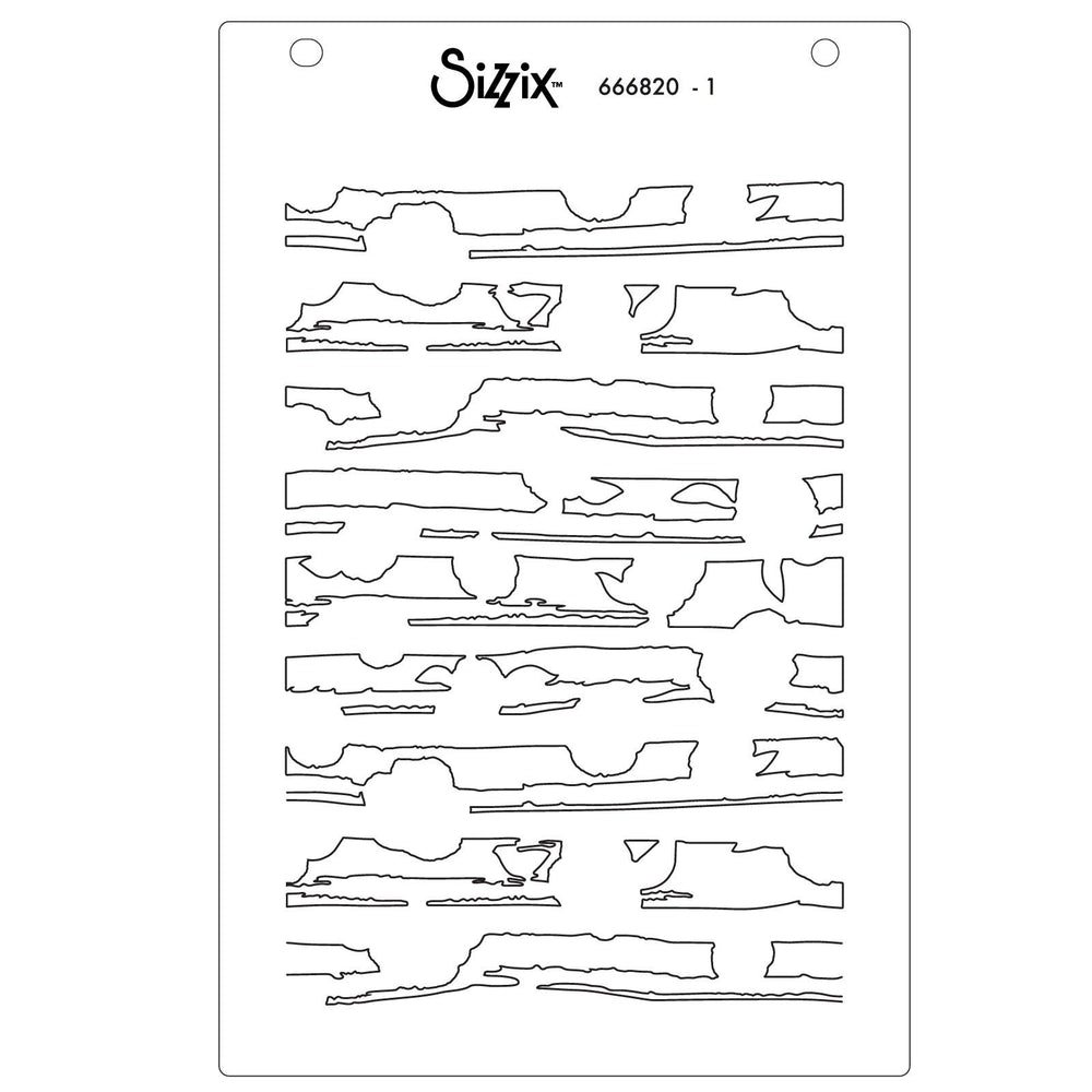 Sizzix • stencil serene sophisticate nr.2 4pcs