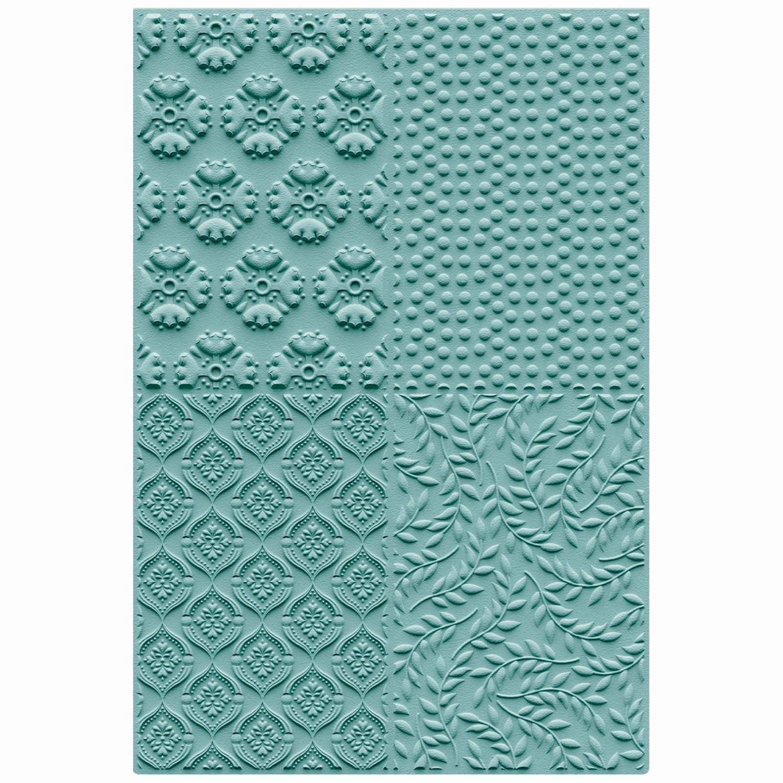Sizzix • 3-d textured impressions embossing folder posh patterns by catherine pooler
