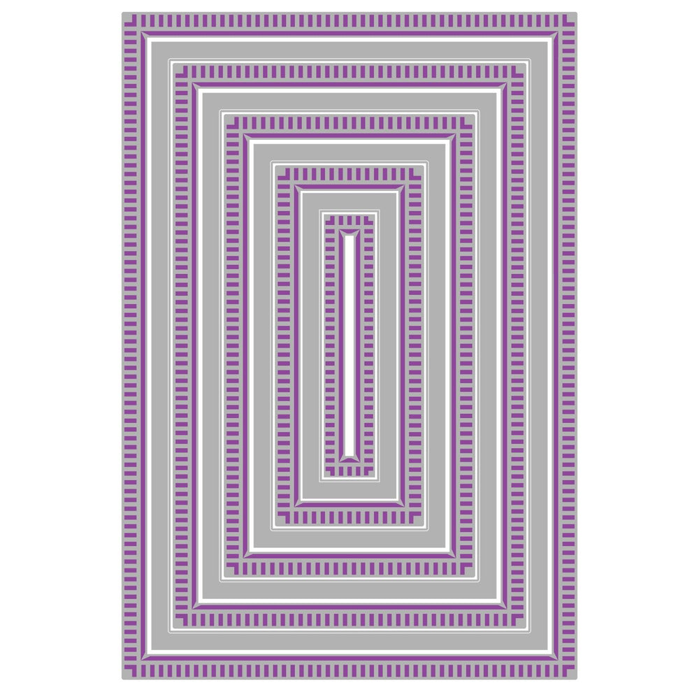 Sizzix • framelits die set 9pcs fanciful reversed, renee deco rectangles