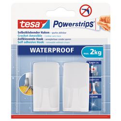 Tesa 1005366 - powerstr wp haken wit | 6 stuks