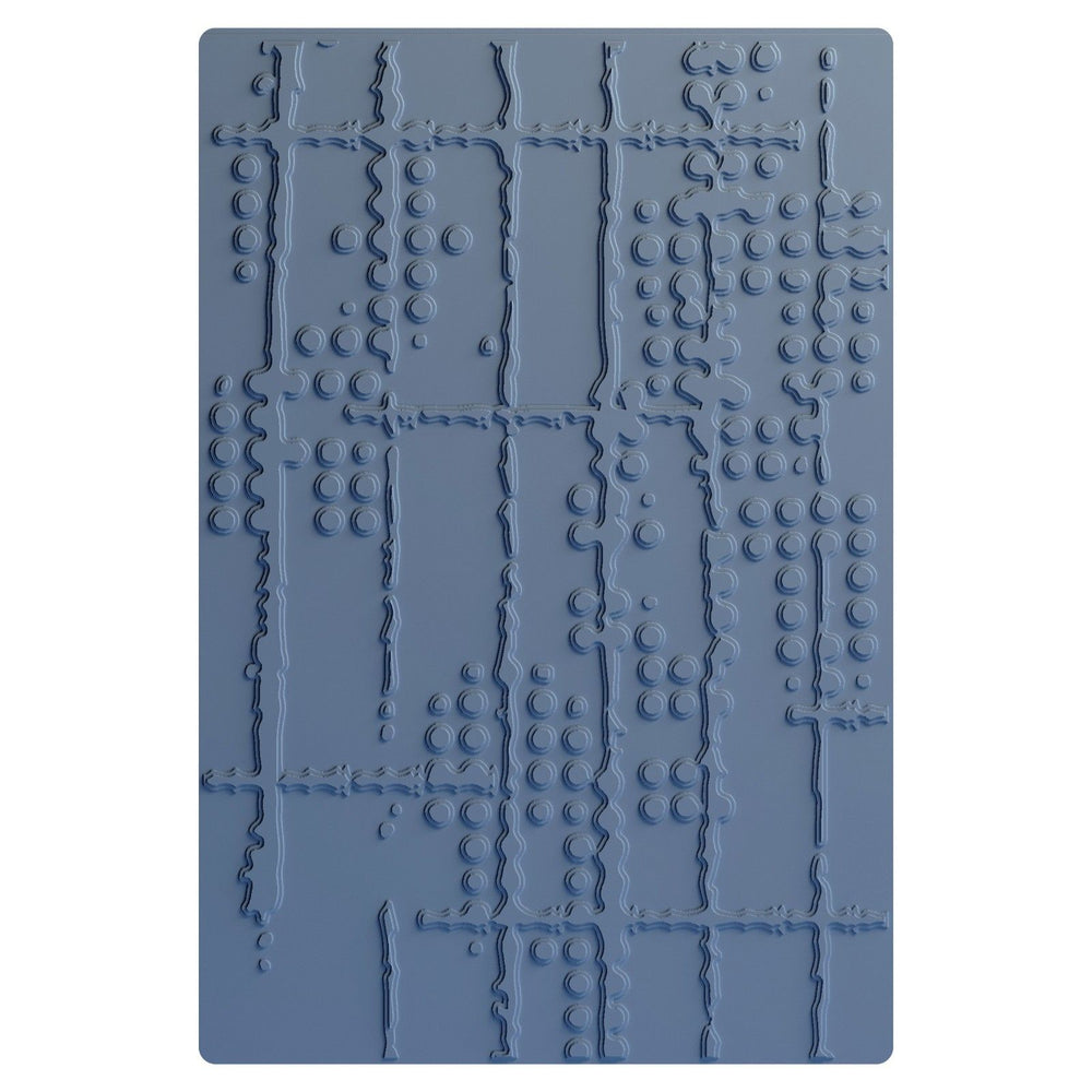 Sizzix • multi-level embossing folder dot matrix by seth apter