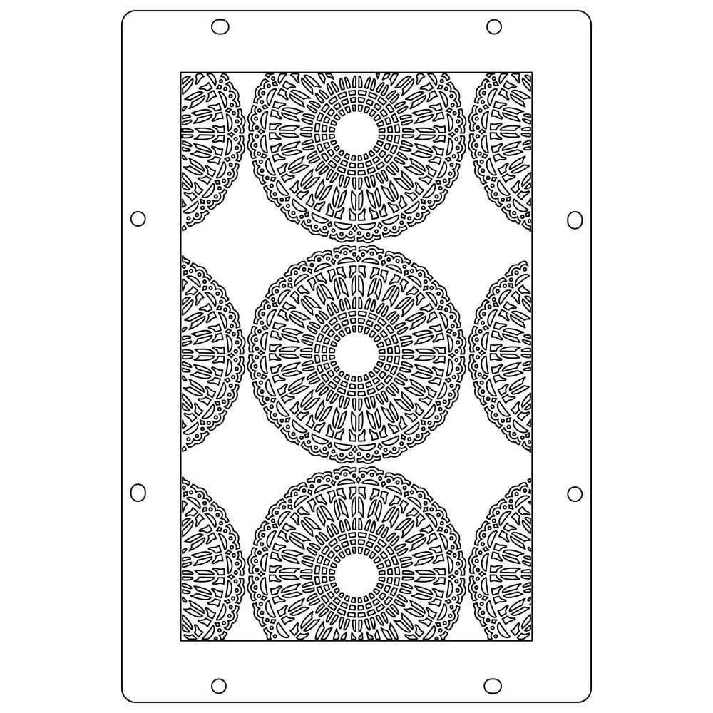 Sizzix • studio: a5 clear stamps 3pcs a5 stencils stitches by mark montano