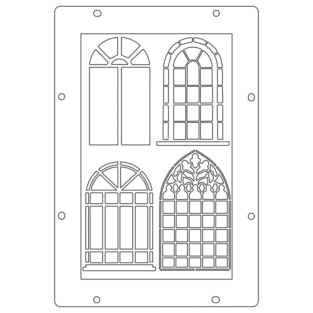Sizzix • studio: a5 clear stamps 3pcs a5 stencils weather wonder by mark montano