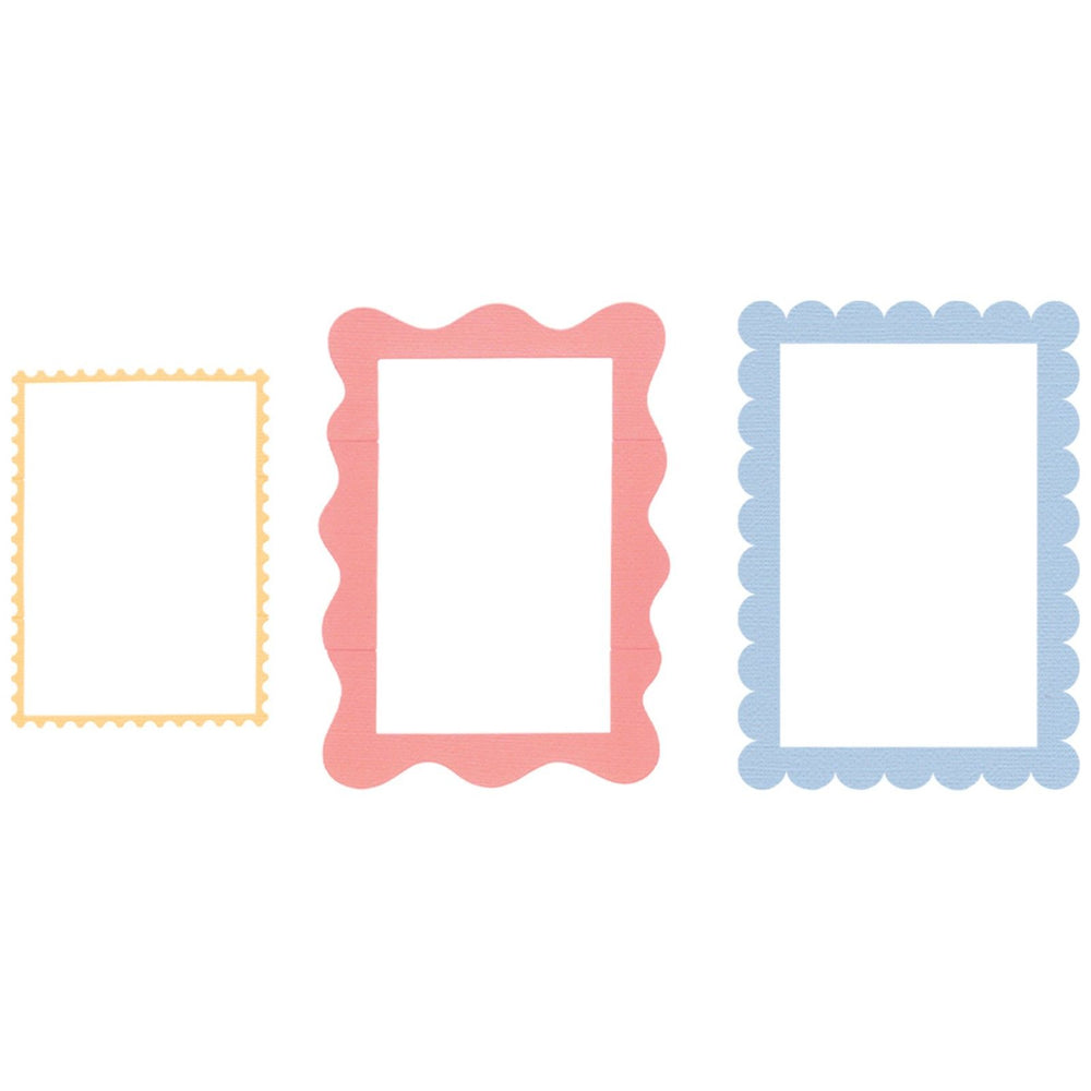 Sizzix • thinlits die set 9pcs fun borders by letters by shells