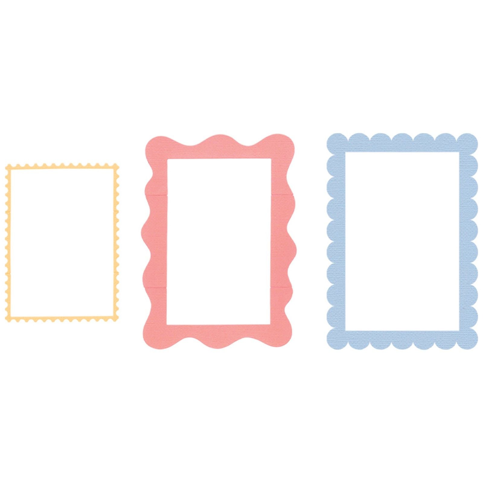 Sizzix • thinlits die set 9pcs fun borders by letters by shells
