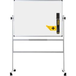 Kantelbaar whiteboard earth revolving 1200x900 aluminium pennenbakje wit