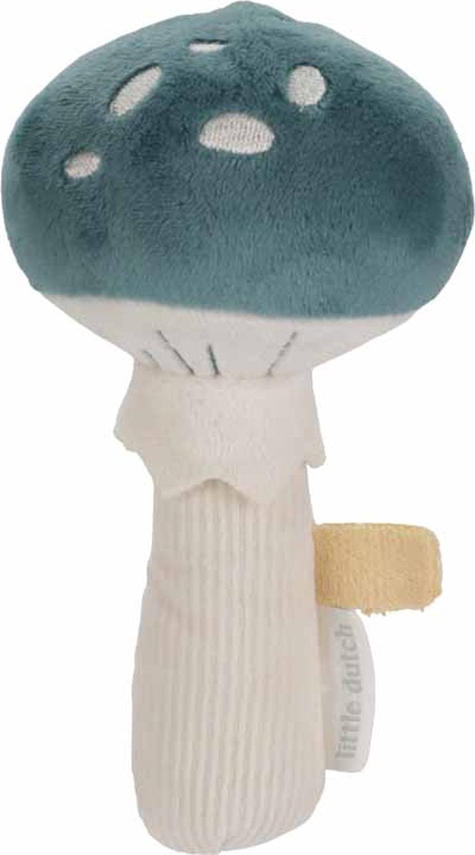 Little dutch rammelaar paddenstoel - forest friends - baby speelgoed - grijp baby speelgoed
