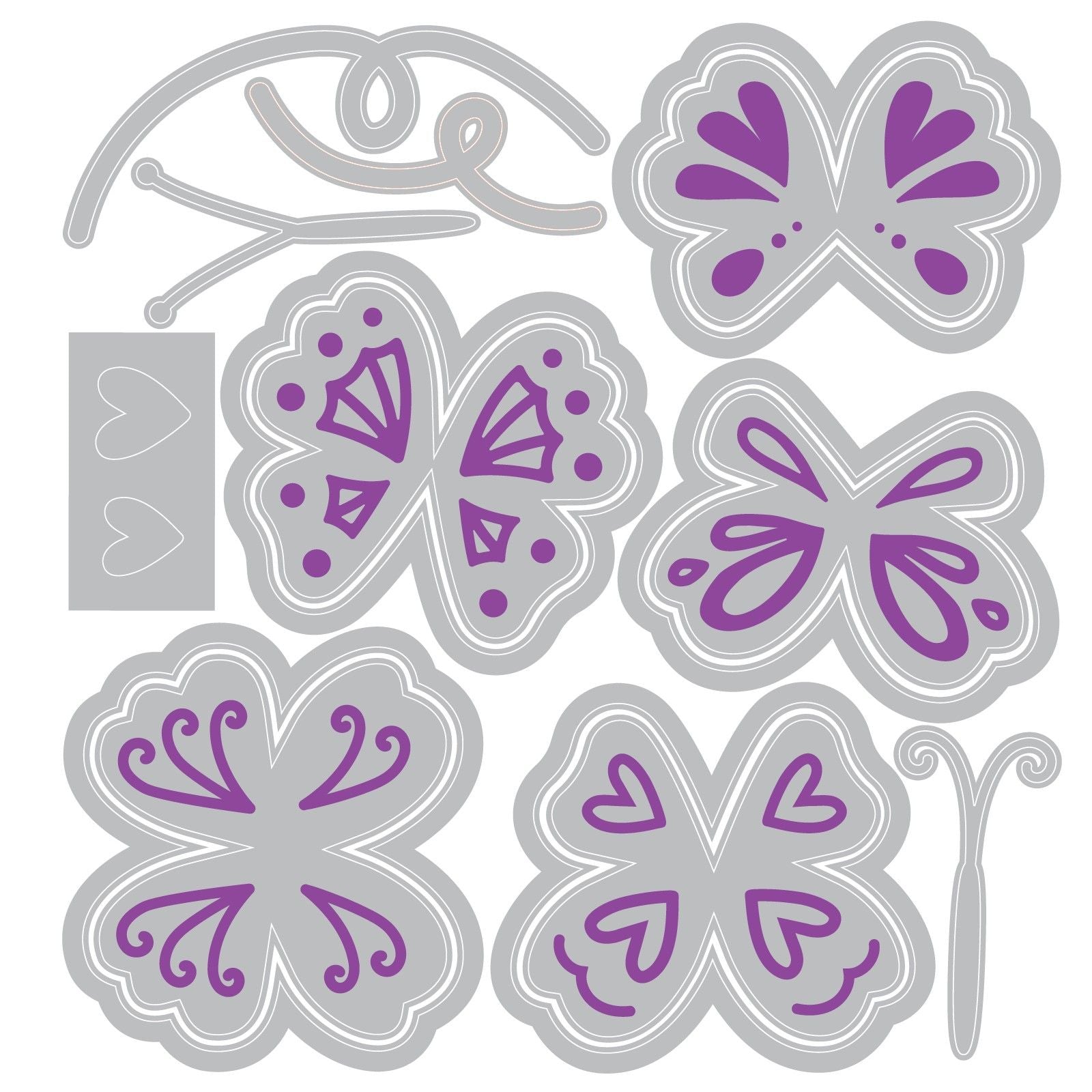 Sizzix • framelits die set bright butterflies nr.2 by catherine pooler 10pcs