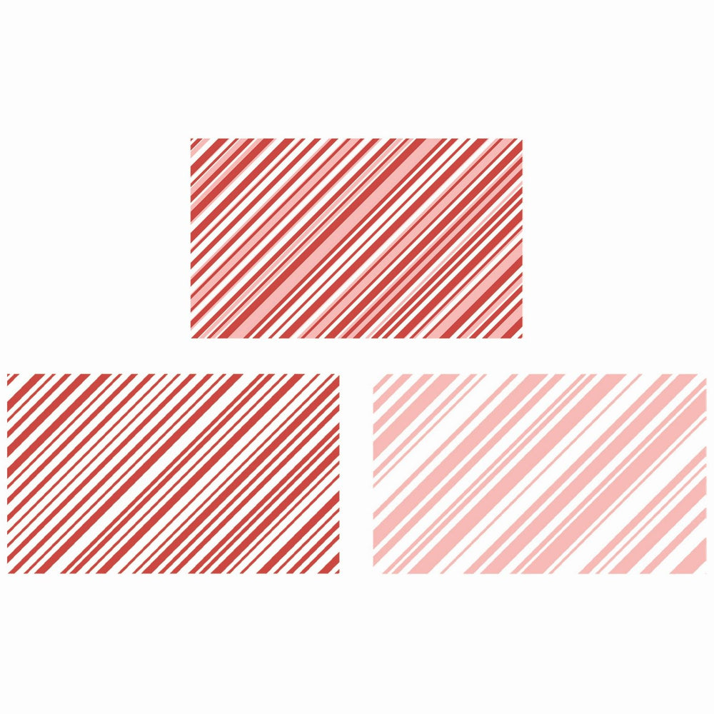 Sizzix • clear stamp set candy stripes by 49 and market 2pcs