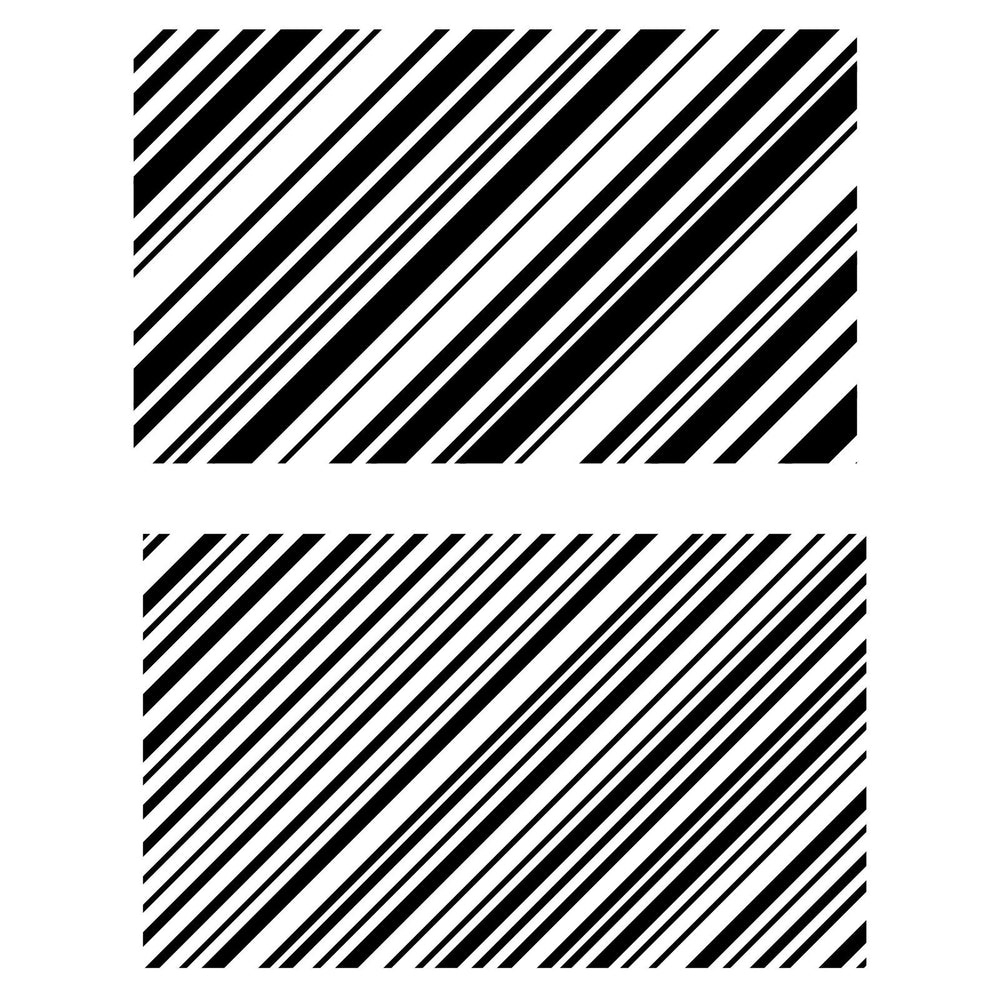 Sizzix • clear stamp set candy stripes by 49 and market 2pcs