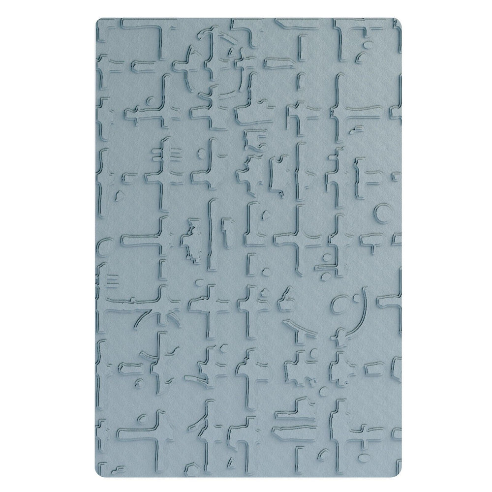 Sizzix • multi-level embossing folder grid graph by seth apter