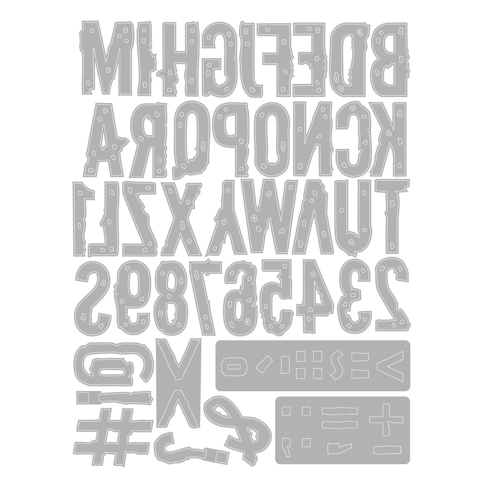 Sizzix • thinlits die set 43pcs typography by seth apter