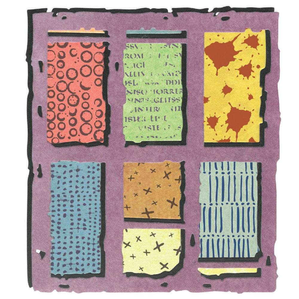 Sizzix • thinlits die set 2pcs w 6pcs stamps viewfinder by seth apter
