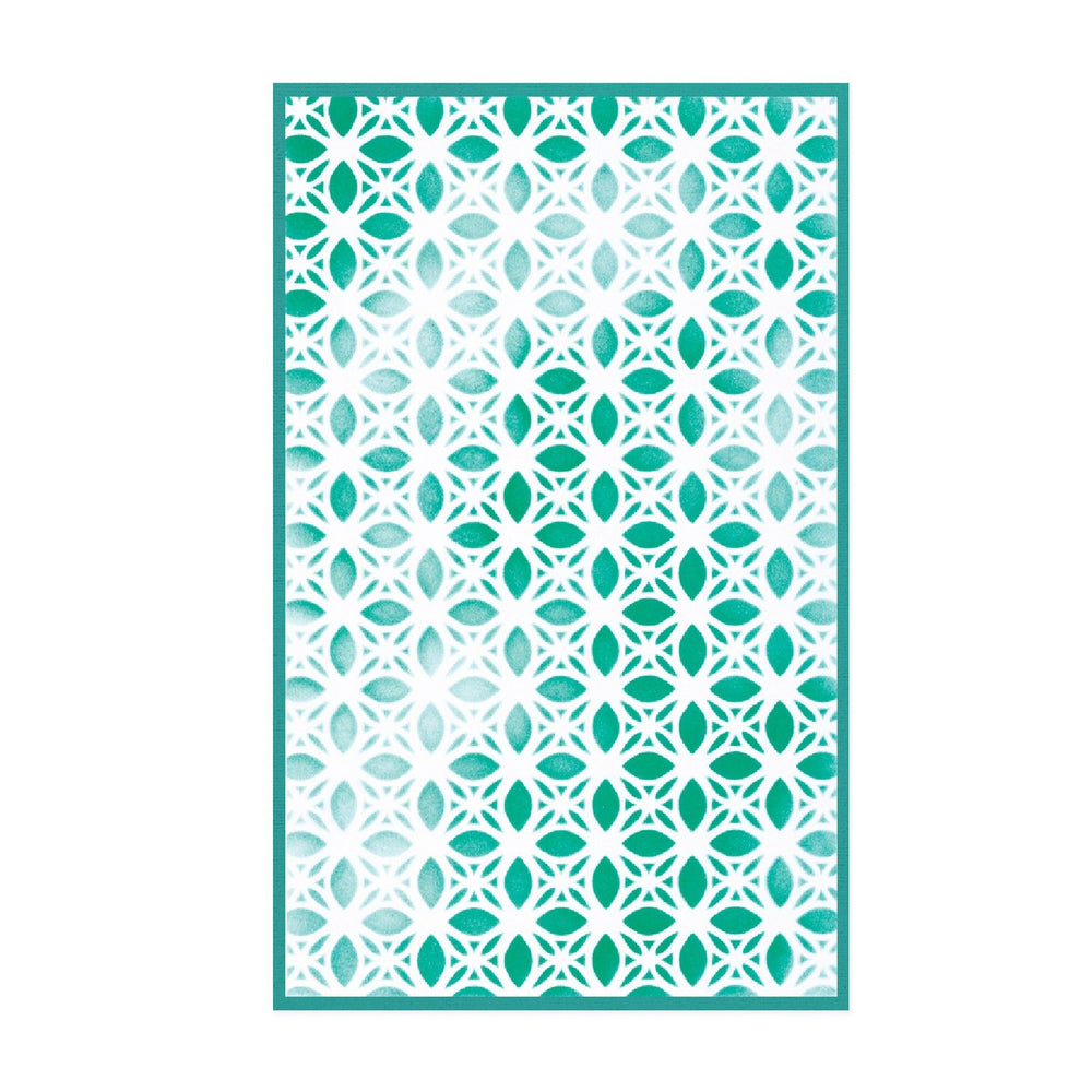 Sizzix • a5 stencil 4pcs buildables backgrounds 1 by vicki boutin
