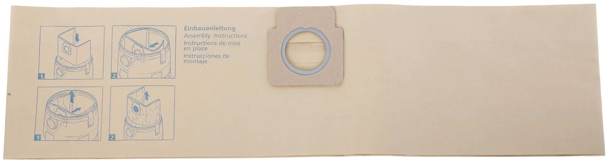 Nilfisk blauwe lijn stofzuigerzakken filter bag pack.a 5 pcs.
