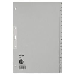 Alfabetische tabbladen leitz 4300 grijs karton