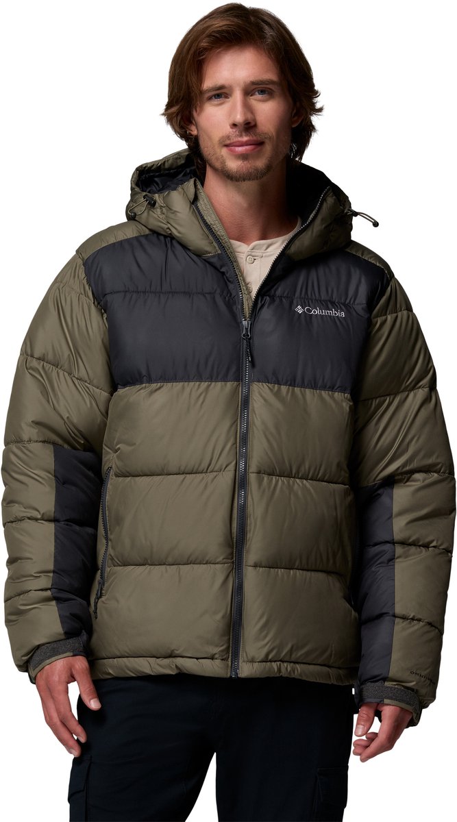 Columbia pike lake™ ii hooded jacket men's outdoorjas - stone green, shark - maat m