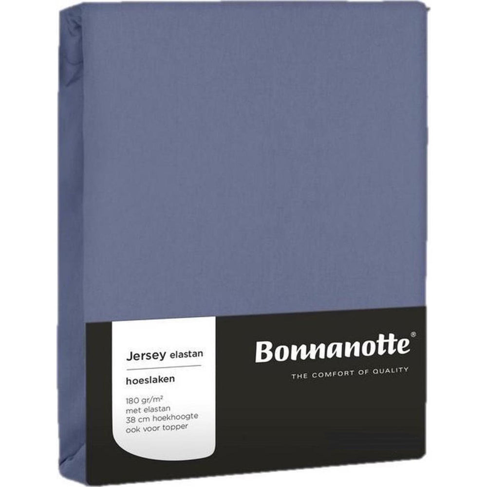 Bonnanotte hoeslaken jersey elastan denim 90x200cm