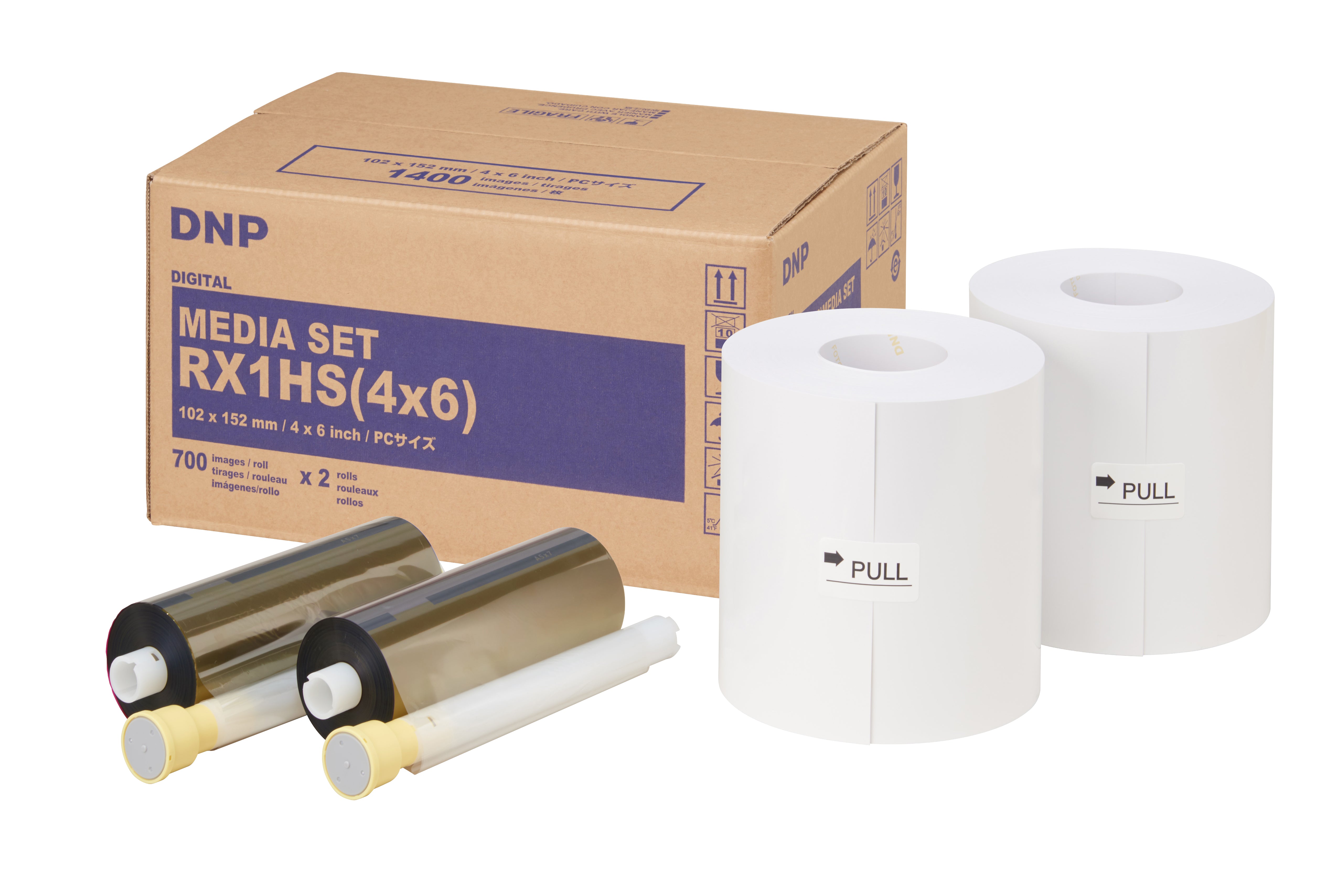 Papier DNP DSRX1HS-4X6 2 rouleaux à 700 pièces 10x15 pour DS-RX1HS